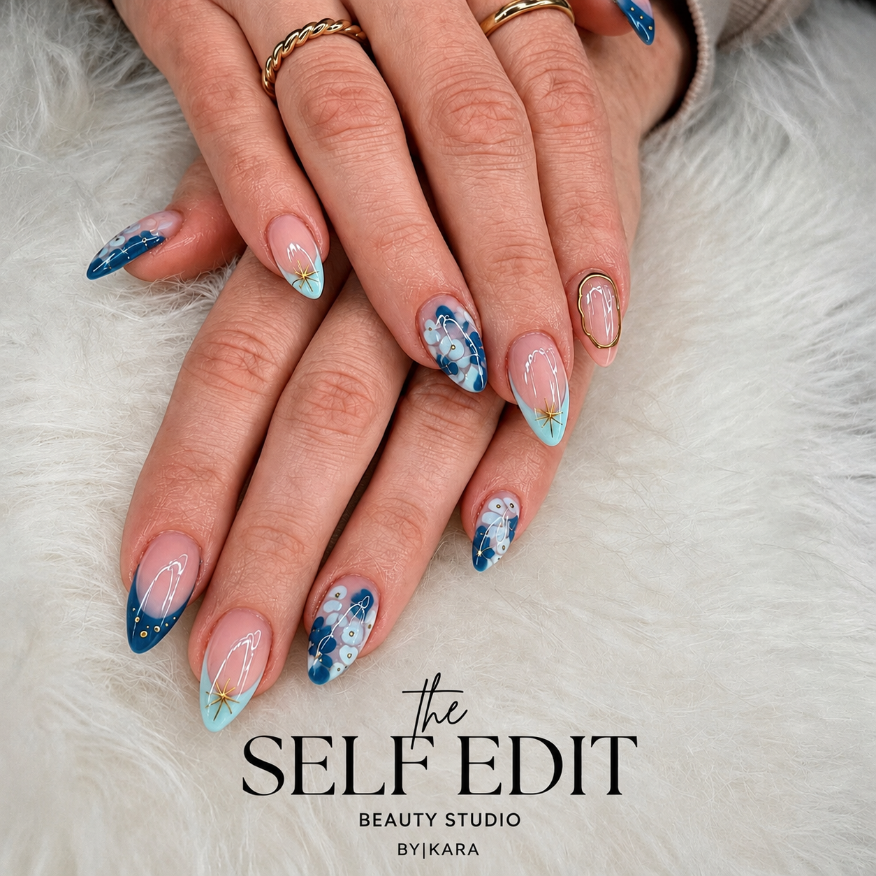 Acrylic nail set, example one